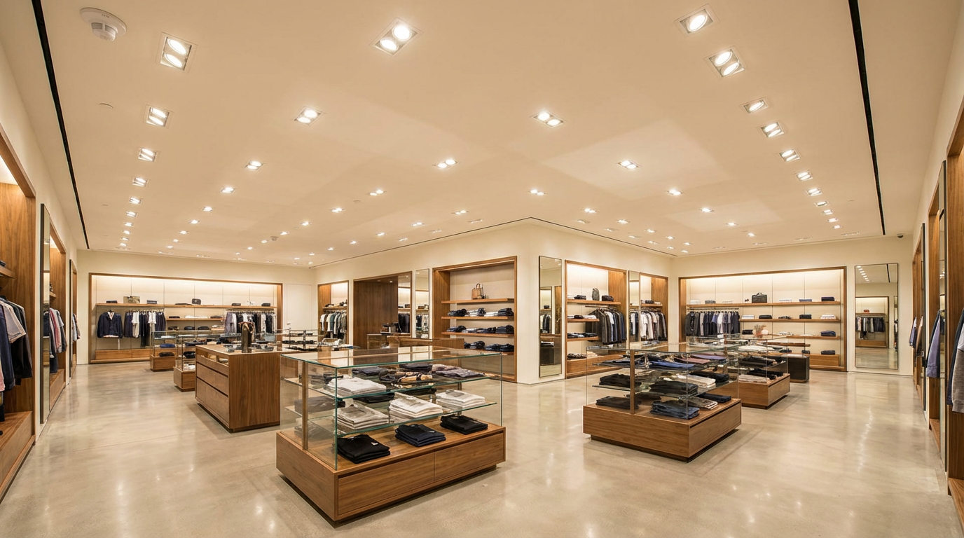 Retail lighting retrofit project